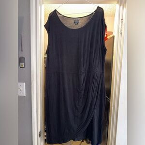 “PLUS SIZE” Worthington Elegant Black Sleeveless Dress